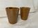 Set of 2 Mugs Digoin Sandstone Glass Cups