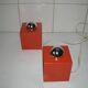 Pair of Orange Lamps from the 70s