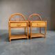 Paire de chevets en rotin 1960