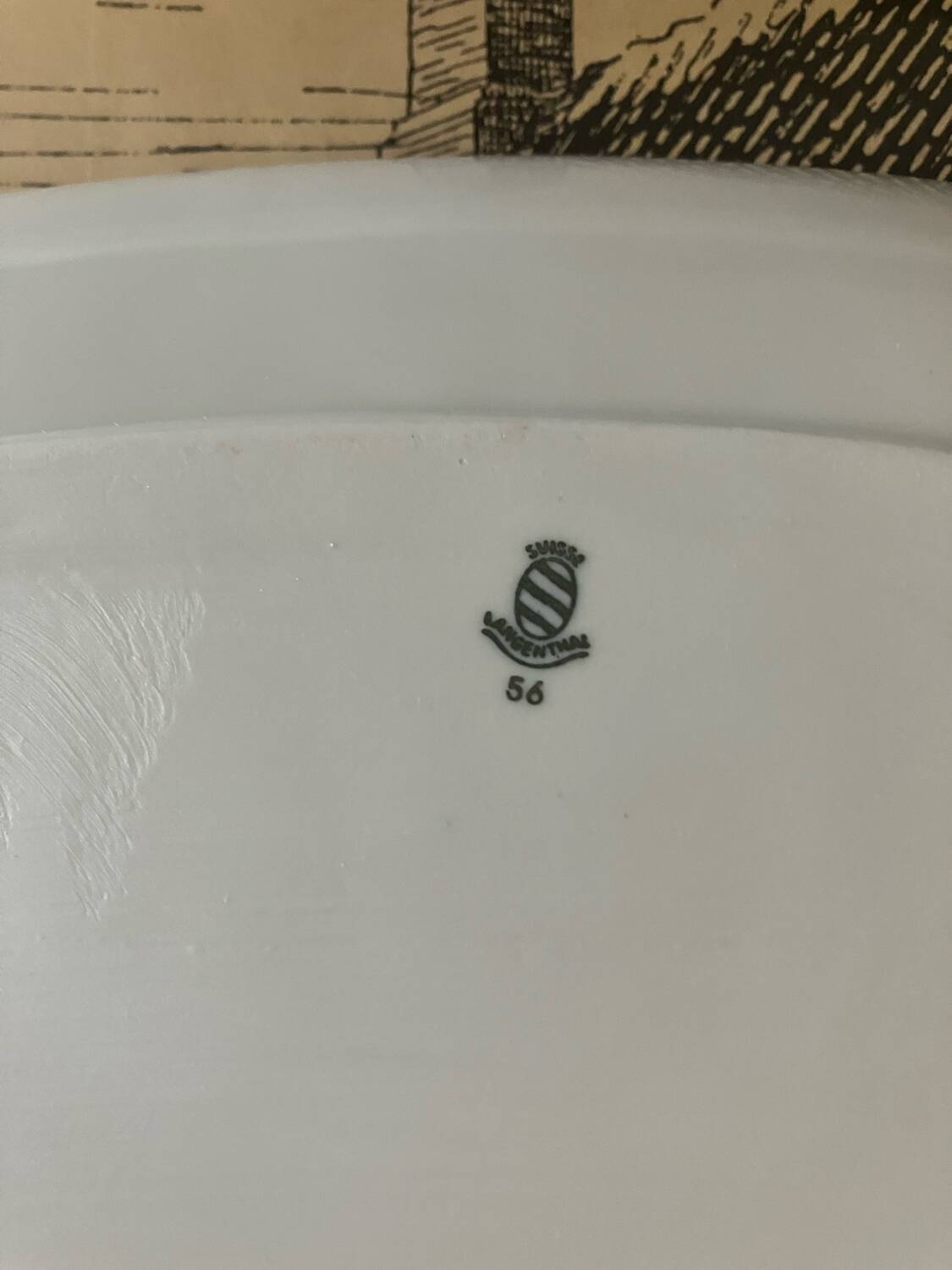 Plat Langenthal Suisse roses gold