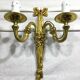 Pair of sconces Bronze 2 lights Louis XVI style