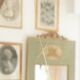 Miroir en noyer