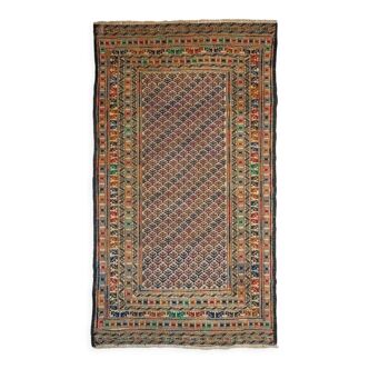Ethnic Afghan kilim in handmade wool 200x118 cm