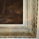 Oil on canvas - Sarot - Sheepfold