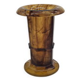 George Davidson Vintage Art Deco Amber Clouded Glass Vase