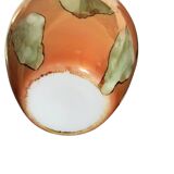 Vintage opaline vase with ruffled neck Stelvia Italy circa 1960