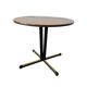 Table d'appoint ronde vintage / table d'appoint avec pied étoile noir
