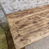 Table de ferme 191 cm x74 cm x 74,5 cm