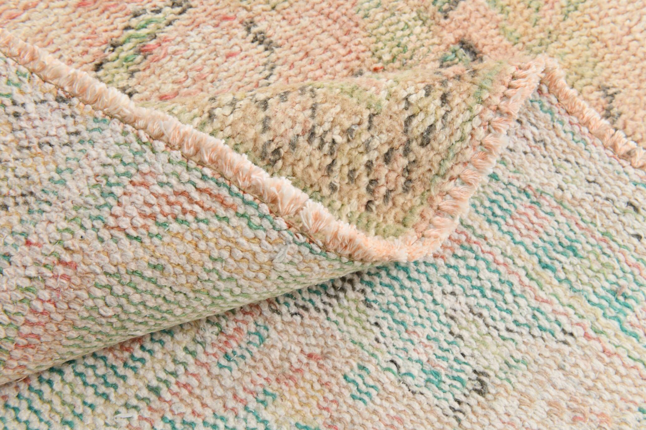 Powder Pink Soft Natural Oversize Vintage Rug For Living Room, 231x330 Cm