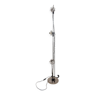 3-light adjustable flowers floor lamp - 1970s