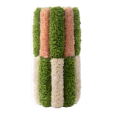 Checkered Green & Pink Vase