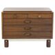 Walnut chest of drawers by Gianfranco Frattini for Bernini.