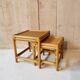 Tables gigognes rotin