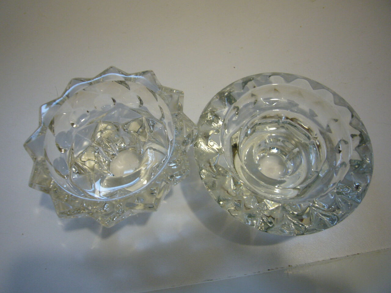 Pair of candlesticks in Crystal