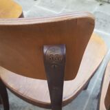 Series of four Thonet bistro chairs