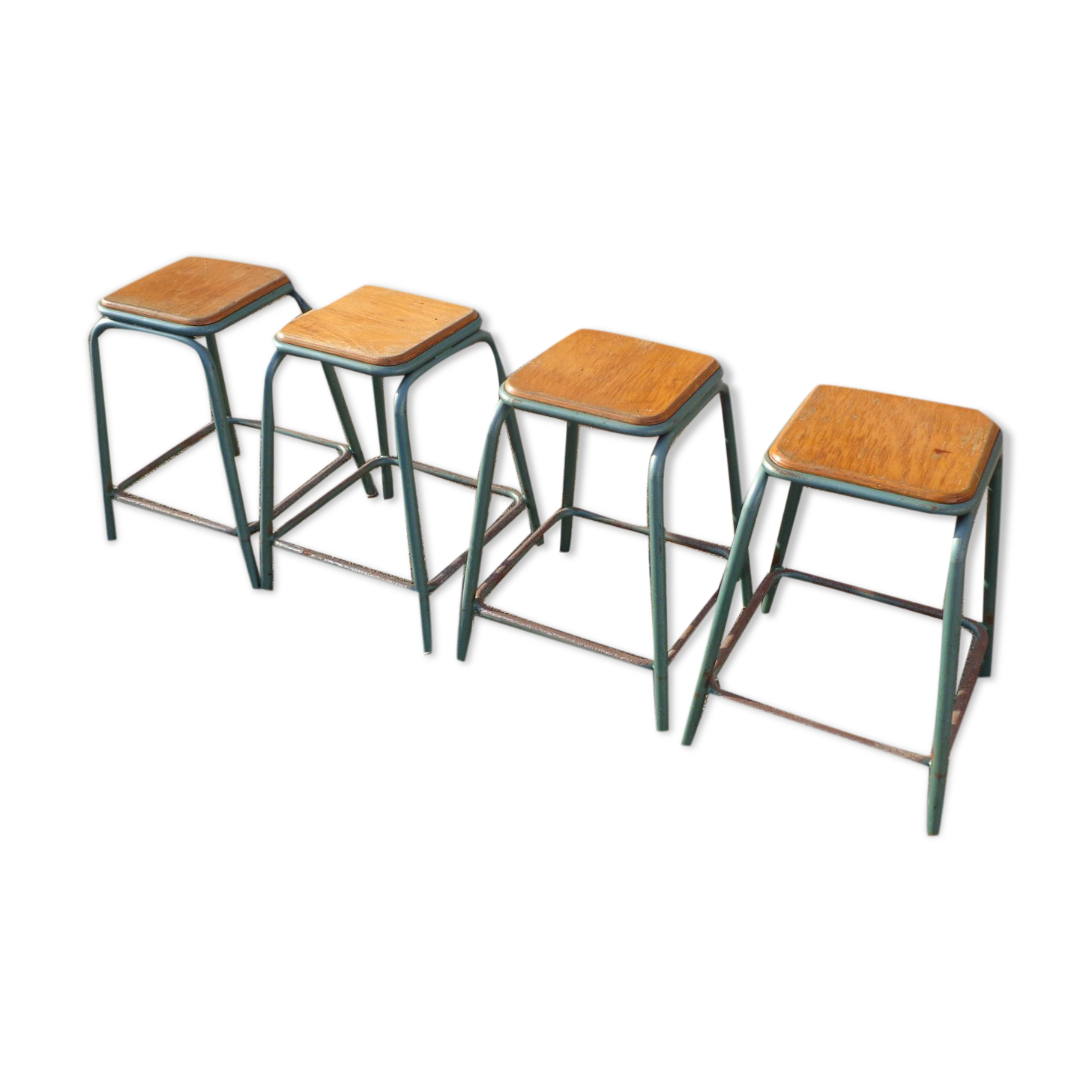 4 industrial stools