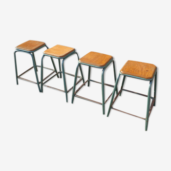 4 industrial stools
