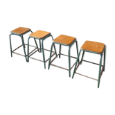 Set de 4 tabourets industriels