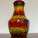 Multicolored ceramic vase from the 60s