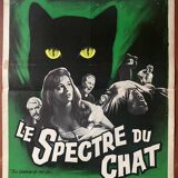 Original cinema poster "Le Spectre du Chat" Horror film 36x54cm 1961