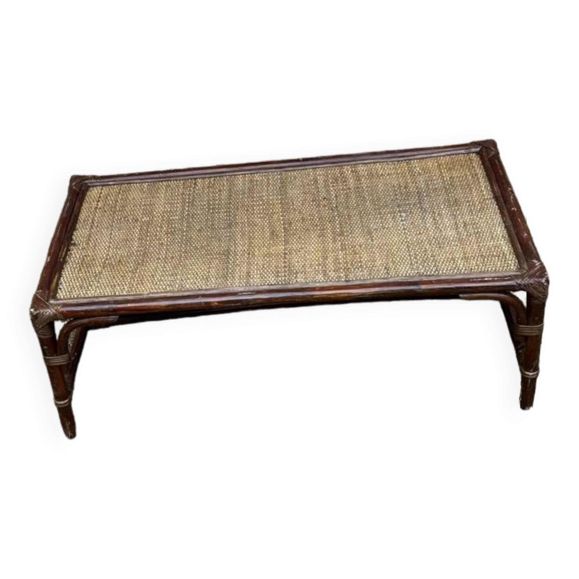 Cane coffee table