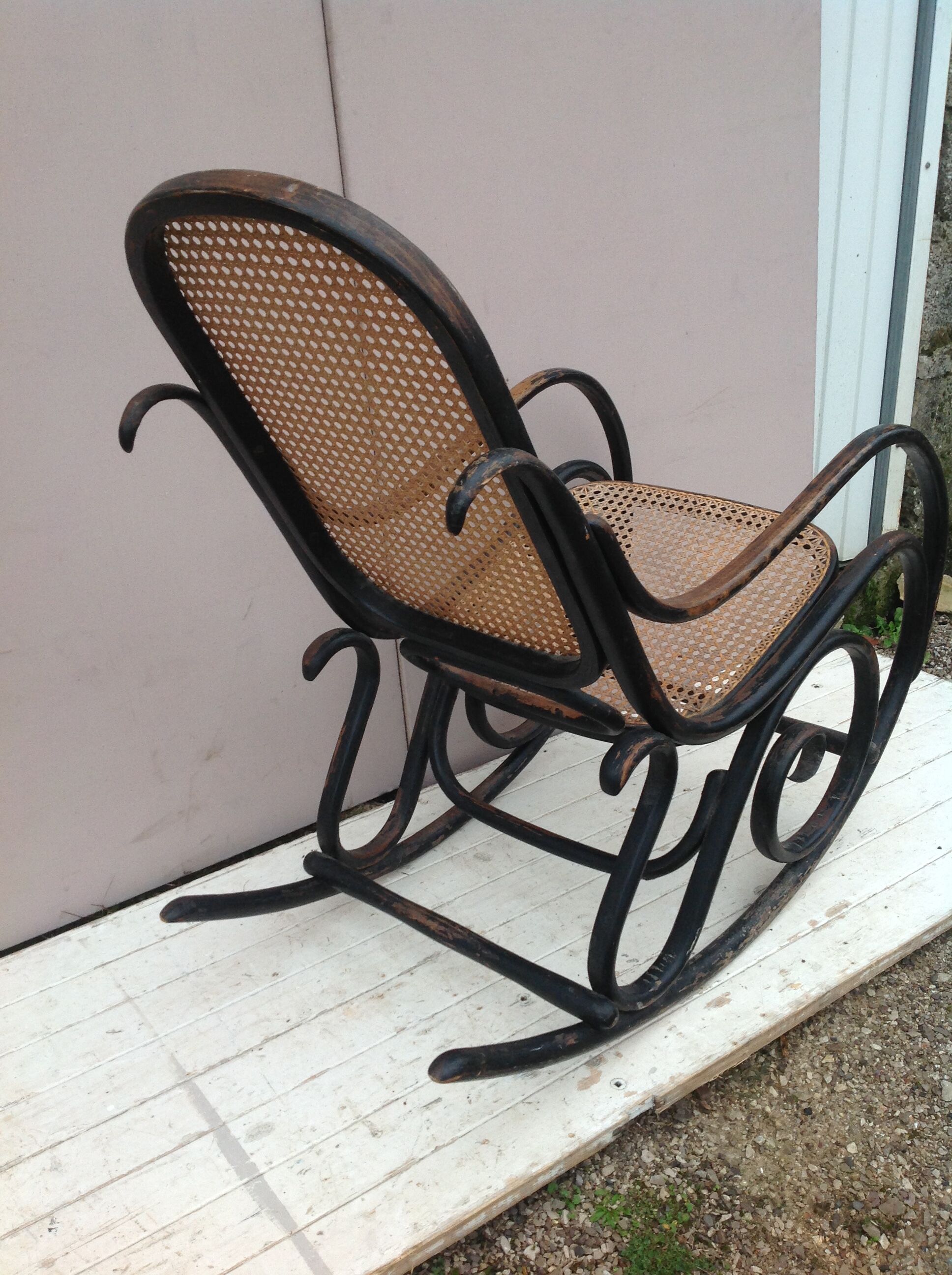 1960s wooden rocking