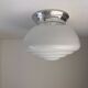 Antique applique or ceiling light in opaline art deco