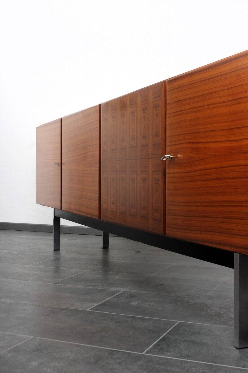Vintage rosewood veneer sideboard by Musterring International, 1960s