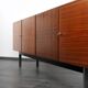 Vintage rosewood veneer sideboard by Musterring International, 1960s