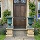 Pair of antique Medici vases in cast iron