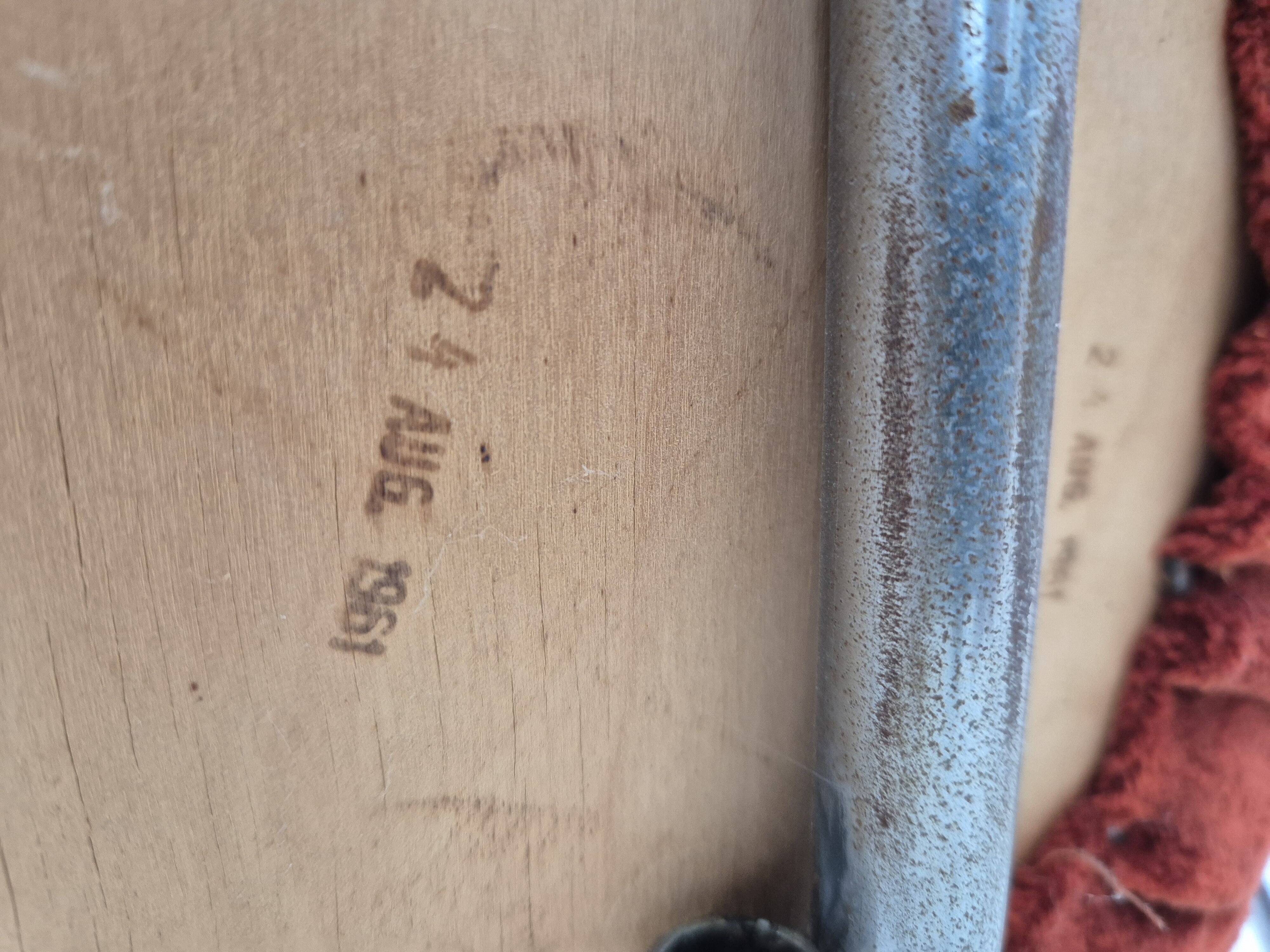 Fauteuil danois des années 1960, état d'origine, accoudoirs en bois de teck, acier chromé.