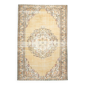 Mustard & Green Handmade Vintage Rug, 184x282Cm