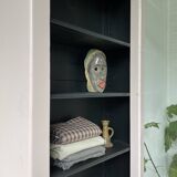 Vitrine haute rose poudrée