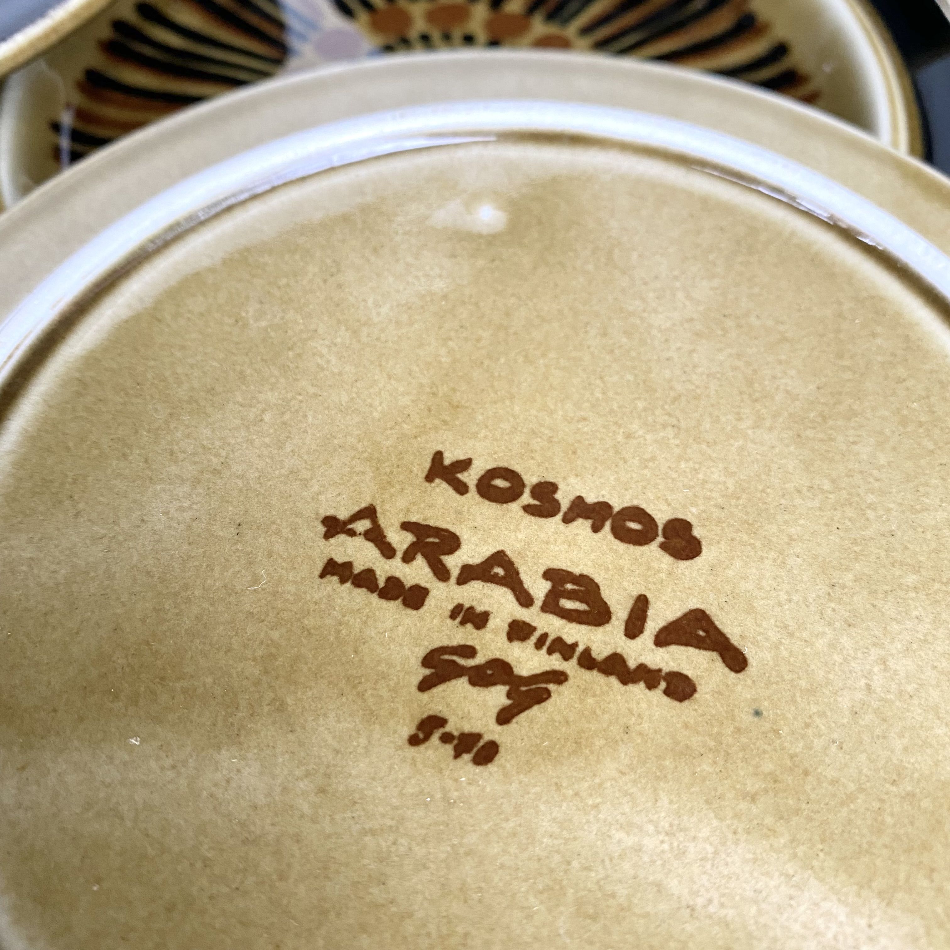 12 dessert plates in vintage ceramic Kosmos Arabia