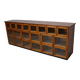 Vintage oak haberdashery cabinet / display cabinet, Netherlands, 1950s