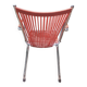 Armchair foldable child vintage 60's "scoubidou" orange