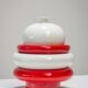 Postmodern composition sculpture in ceramic 1970 Italy