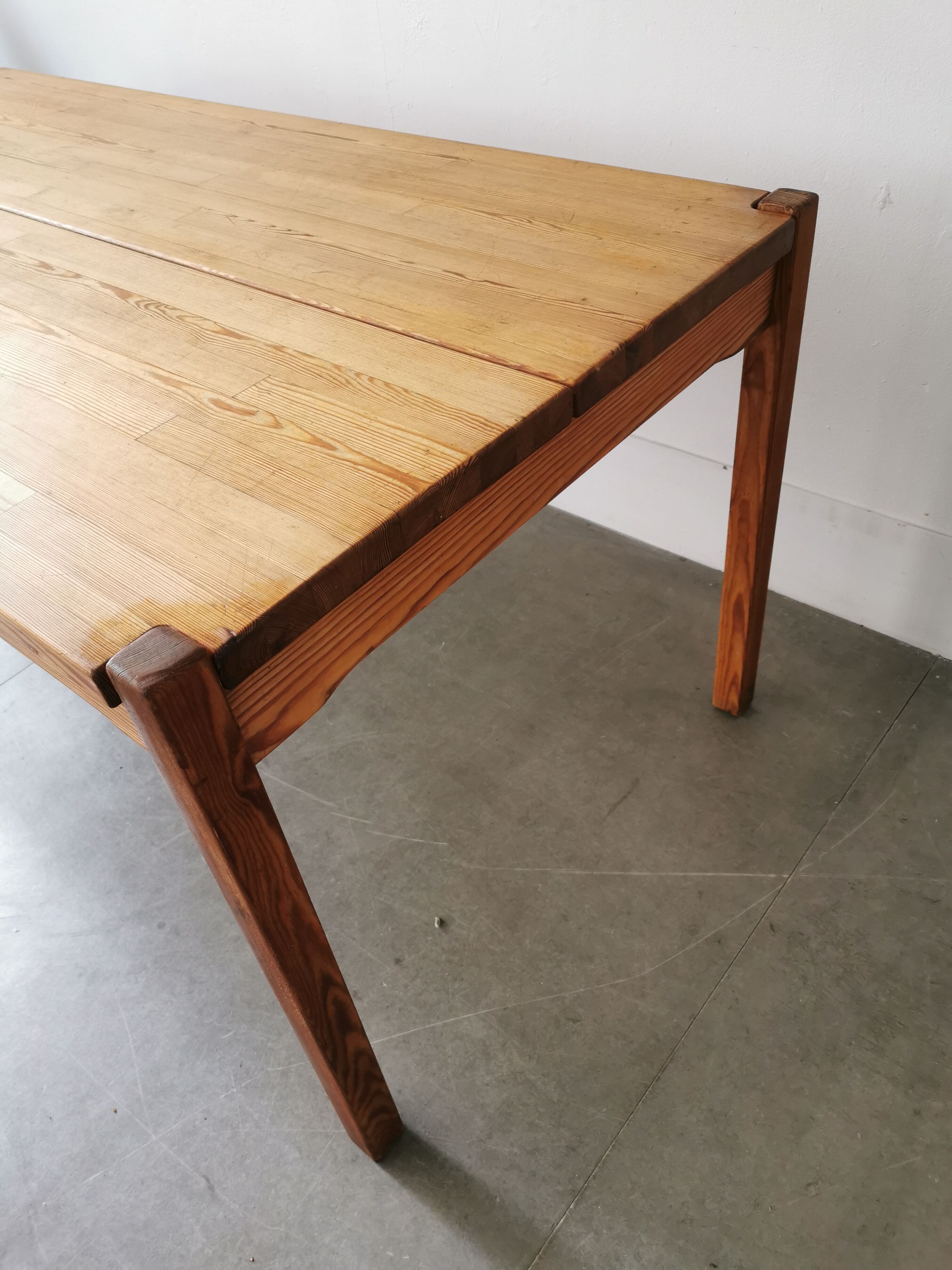 Scandinavian table in fir circa 1960
