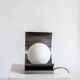 Lampe en acier et opaline - Années 70