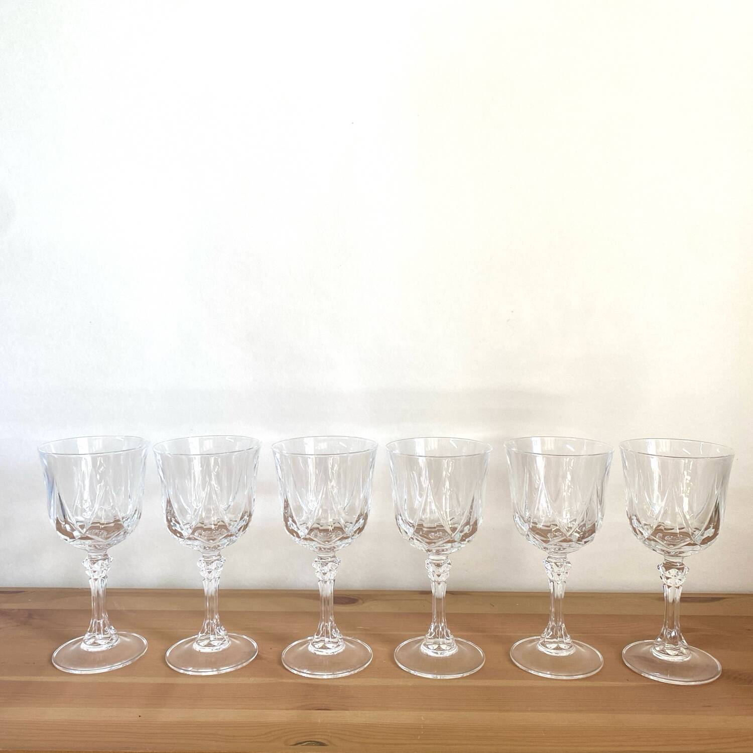 Verres à eau - cristal d’arques  - modele Auteuil - Vintage