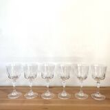 Water glasses - cristal d'arques - Auteuil model - Vintage