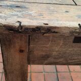 Farm table and pair of benches