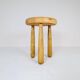 Modern Scandinavian Sculptural Stool, Pine, Sweden, 1970s