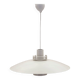 Lyfa pendant lamp from the 1970s, white metal shade, Denmark