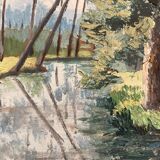 Huile sur panneau vintage