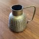 Little oriental pitcher in engraved brass, handcrafted. rare, 19th century period.