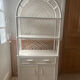 Rattan bookshelf shelf