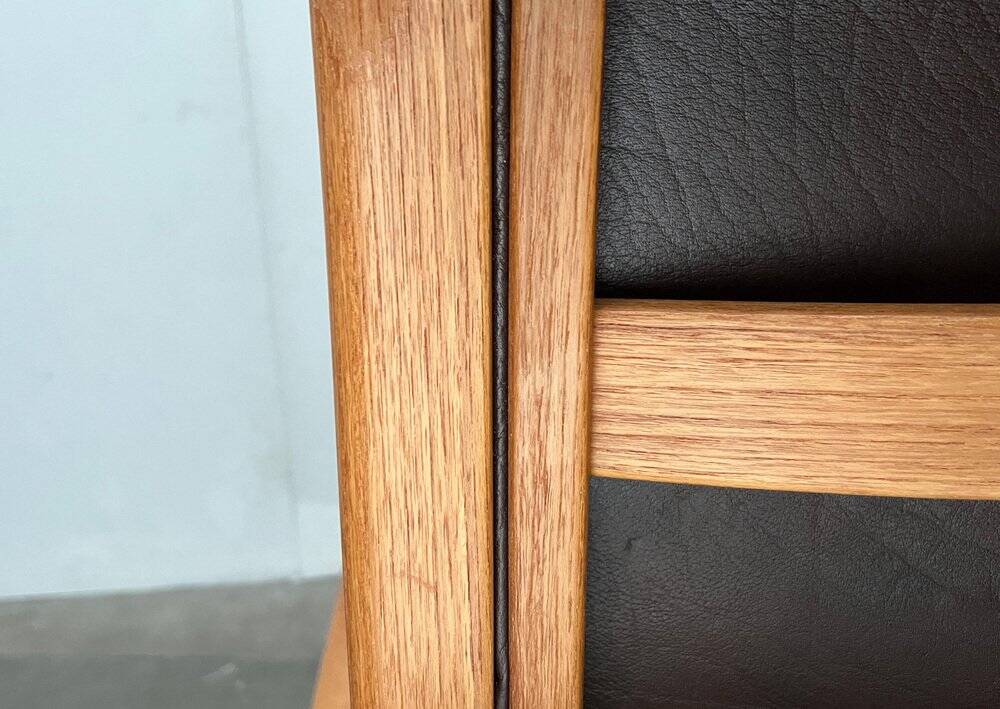 Vintage Swedish armchair model Lamello in beech by Yngve Ekström for Swedese, 1970s.