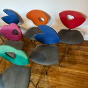 10 vintage Giorgio Saporiti chairs