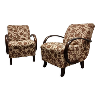 Armchairs by Jindřich Halabala, Set of 2